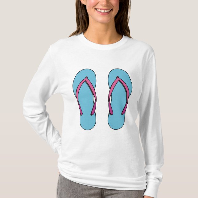 Beach Flip Flops T-Shirt (Front)