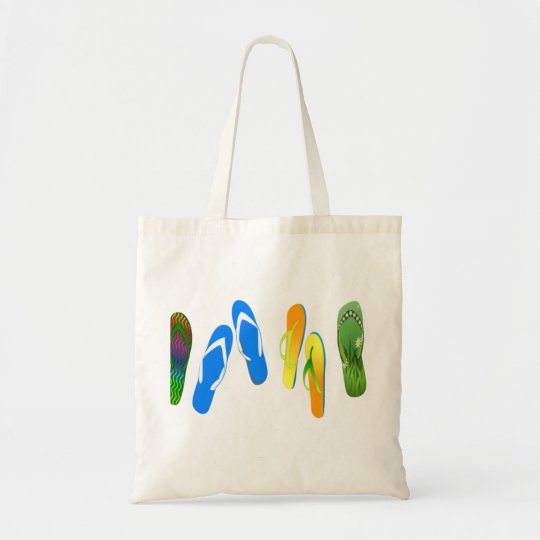 Beach Flip Flops Tote Bag | Zazzle.com