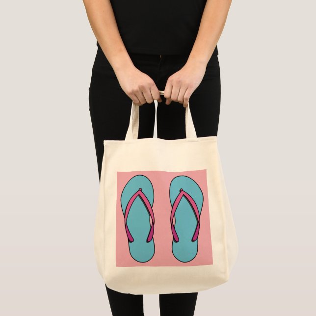 Beach Flip Flops Tote Bag (Front (Product))