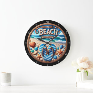 Beach Flip-Flops Welcome Clock