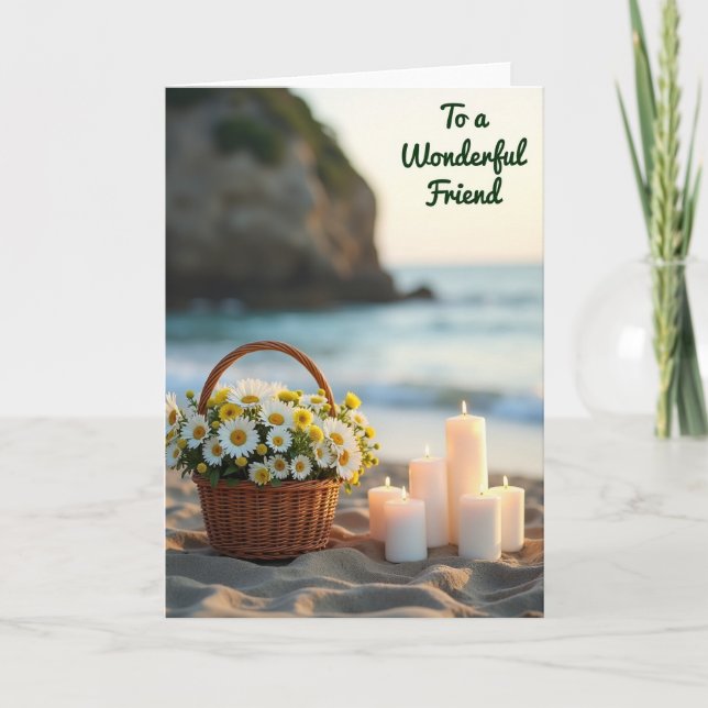 Beach Floral Mothers Day Card (Front)