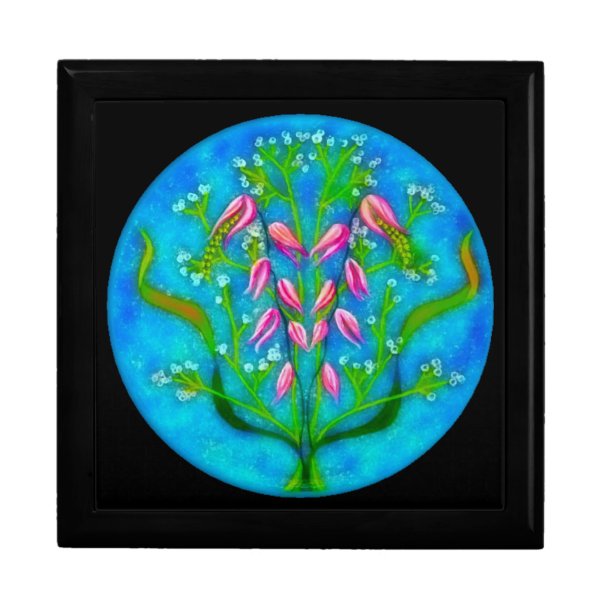 Beach Flowers Jewelry Box