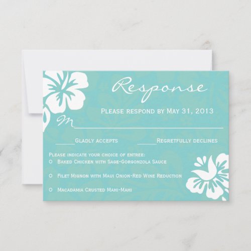 Beach Flowers RSVP