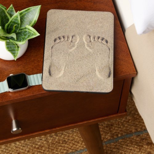 Beach Footprints in Sand Kindle Cover