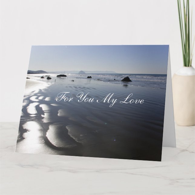 Beach For Love Birthday Card (Front)