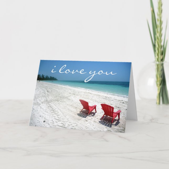 beach forever love card (Front)