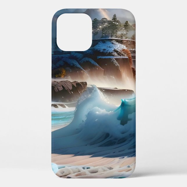 Beach Front Ocean Waves Landscape 1 Case-Mate iPhone Case (Back)