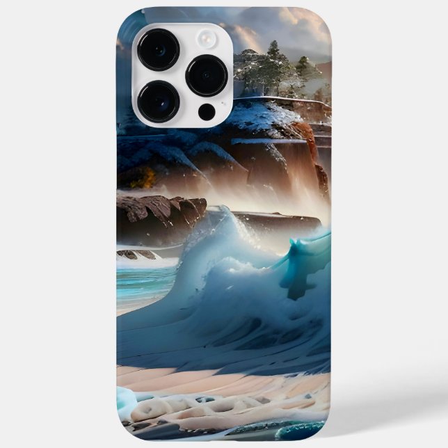 Beach Front Ocean Waves Landscape 1 Case-Mate iPhone Case (Back)