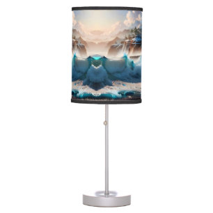 Beach Front Ocean Waves Landscape 1 Table Lamp