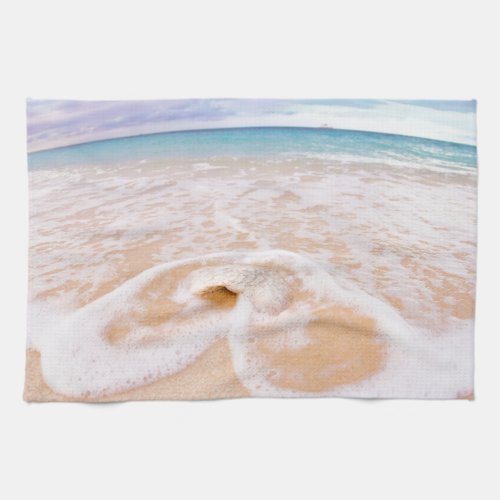 Beach Front With Seashell Cayman Islands Towel