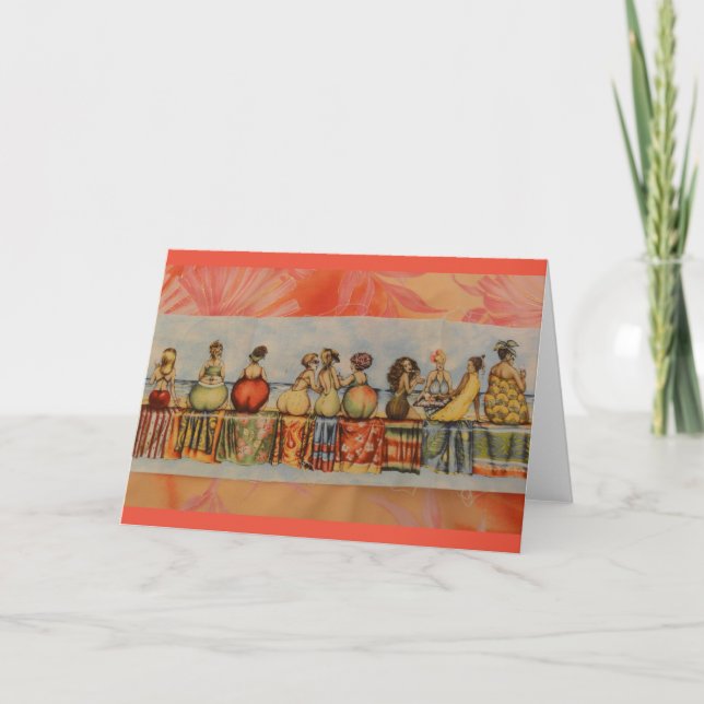 Beach fruit bums card (Front)