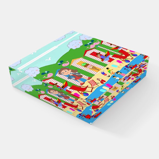 Beach Fun Paperweight (Angled)