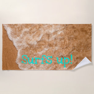 Beach fun, waves, ocean, outdoor adventure beach towel