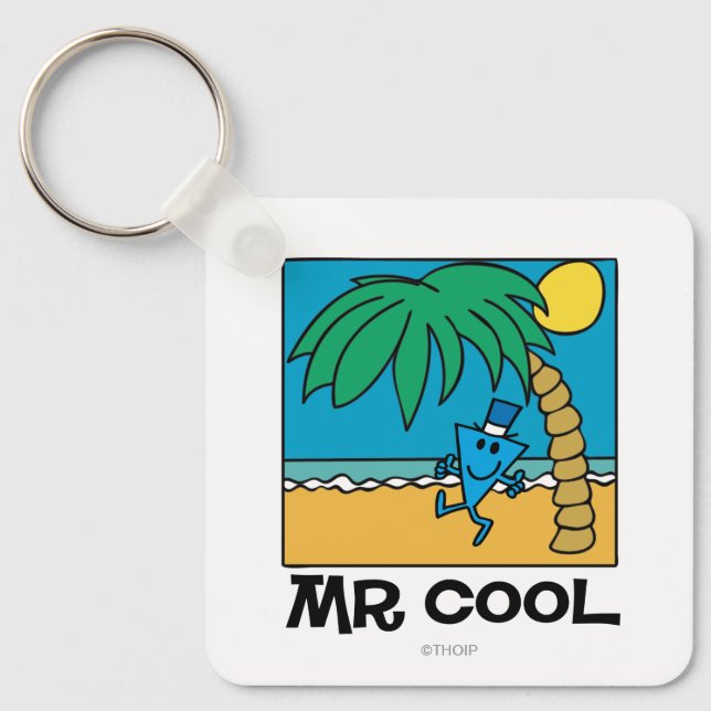 Beach Fun With Mr. Cool Keychain (Front)