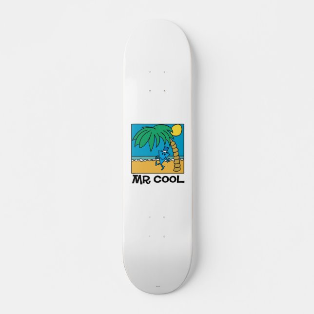Beach Fun With Mr. Cool Skateboard Deck (Front)
