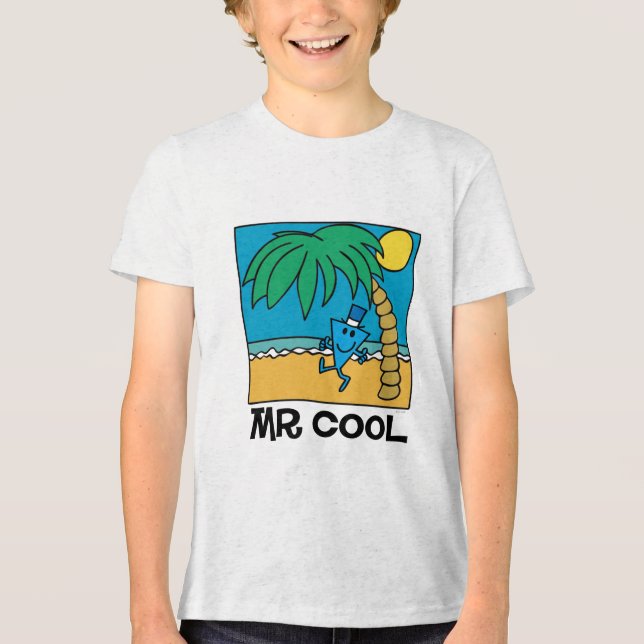 Beach Fun With Mr. Cool Tri-Blend Shirt (Front)