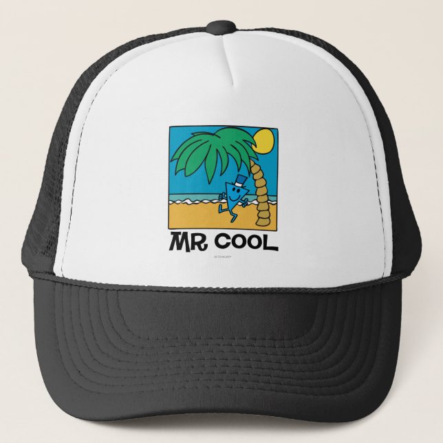 Beach Fun With Mr. Cool Trucker Hat (Front)
