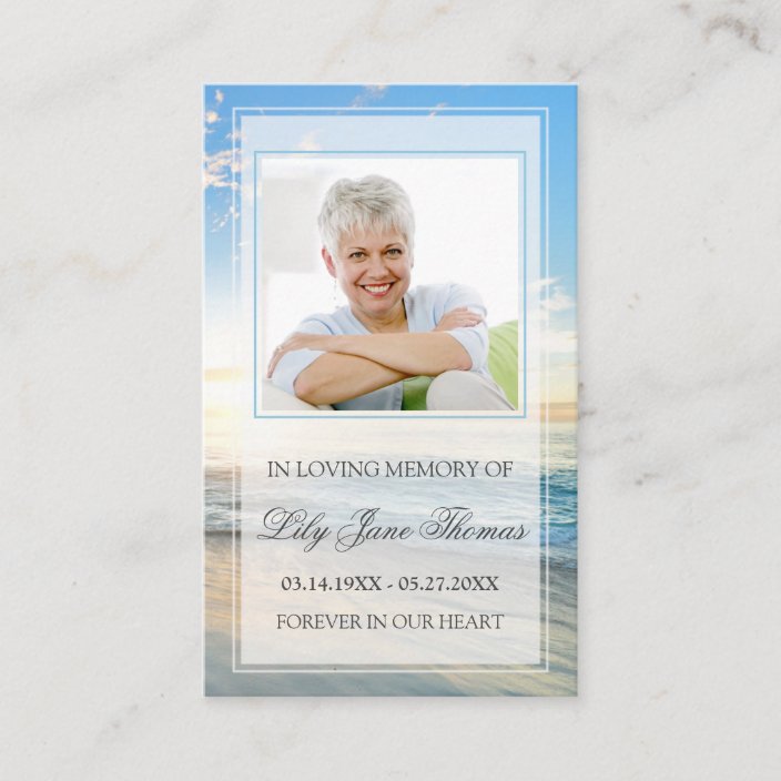 In Loving Memory Card Template from rlv.zcache.com