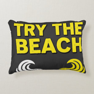 Beach Funny Vacation Accent Pillow