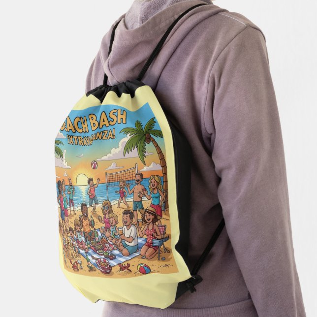 Beach Gathering Drawstring Bag (Insitu)