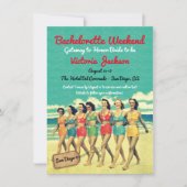 Beach Getaway Birthday or Bachelorette Destination Invitation (Front)