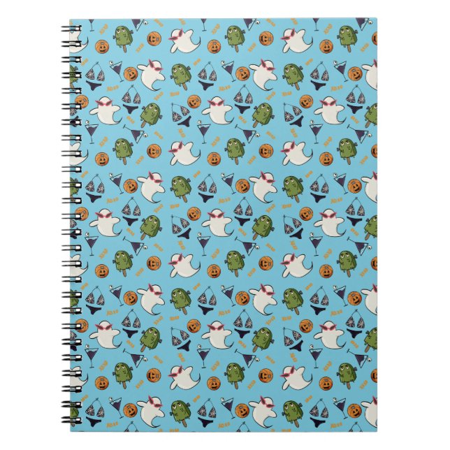 Beach Ghosts Spiral Notebook (Front)
