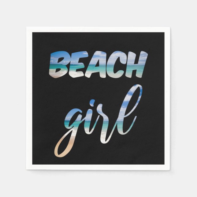 Beach Girl Napkins (Front)