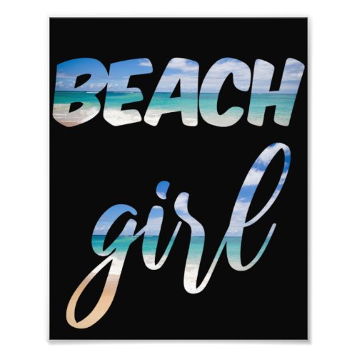Beach Girl Photo Print