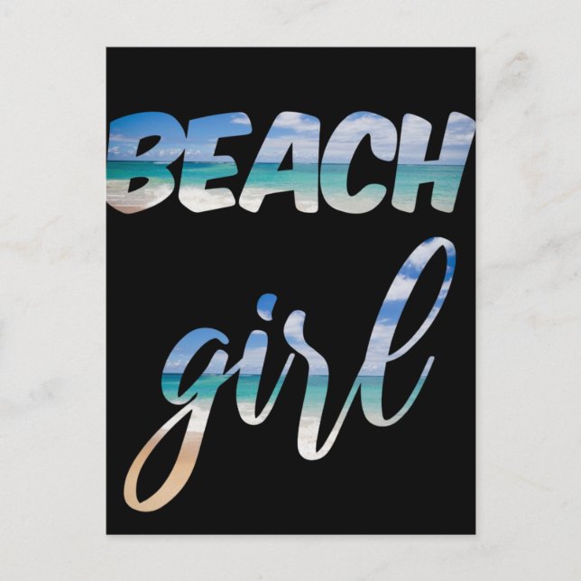 Beach Girl Postcard (Front)