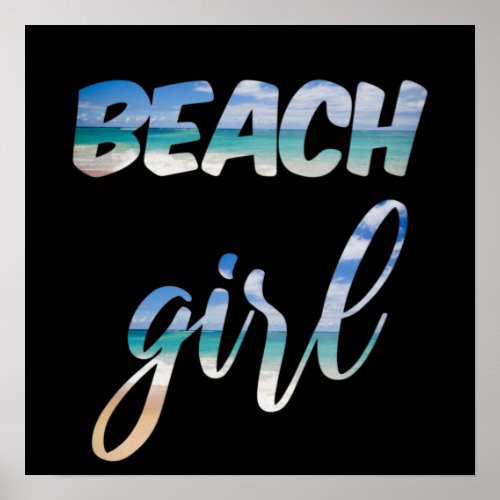 Beach Girl Poster