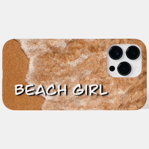 Beach girl sandy beach and waves  Case_Mate iPhone 14 pro max case