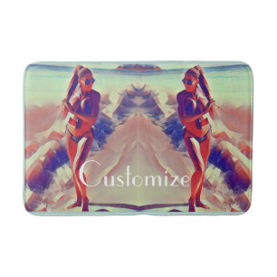 Beach Girl Thunder_Cove Bath Mat