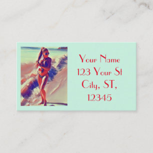 Beach Girl Thunder_Cove Business Card