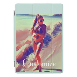 Beach Girl Thunder_Cove iPad Pro Cover