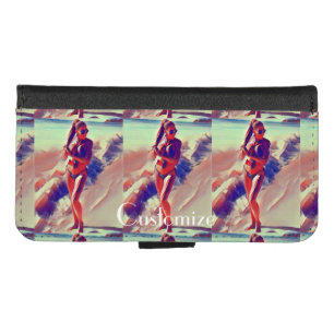 Beach Girl Thunder_Cove iPhone 8/7 Wallet Case