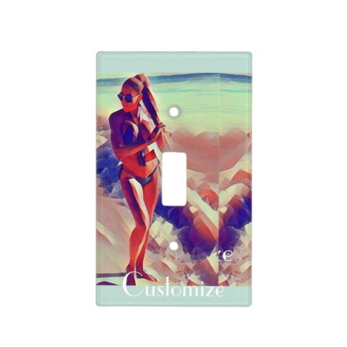 Beach Girl Thunder_Cove  Light Switch Cover