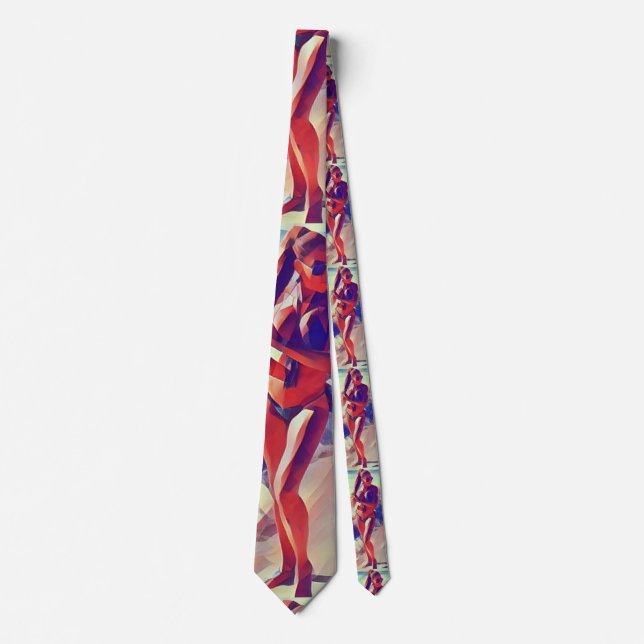 Beach Girl Thunder_Cove Neck Tie (Front)