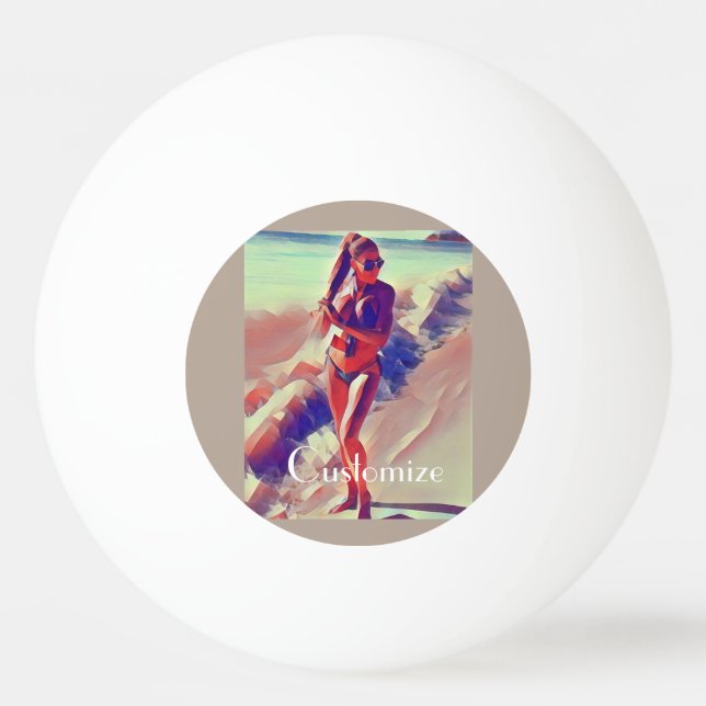 Beach Girl Thunder_Cove Ping Pong Ball (Front)