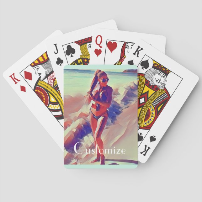 Beach Girl Thunder_Cove Poker Cards (Back)