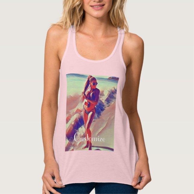 Beach Girl Thunder_Cove Tank Top (Front)