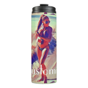 Beach Girl Thunder_Cove Thermal Tumbler
