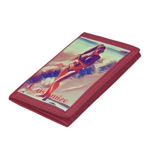 Beach Girl Thunder_Cove Tri-fold Wallet