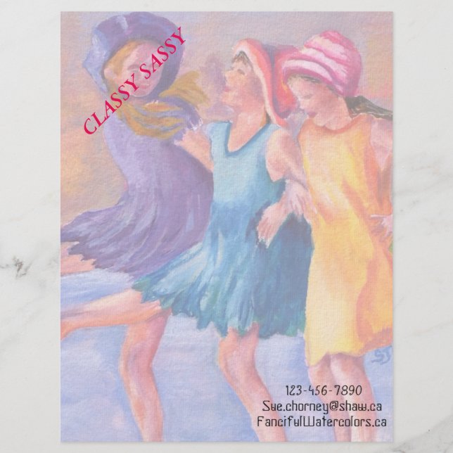 BEACH GIRLFRIENDS CUSTOMIZABLE LETTERHEAD (Front)