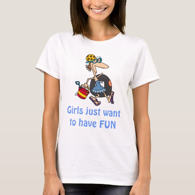 beach, Girls just want to have FUN T-Shirt (Front)