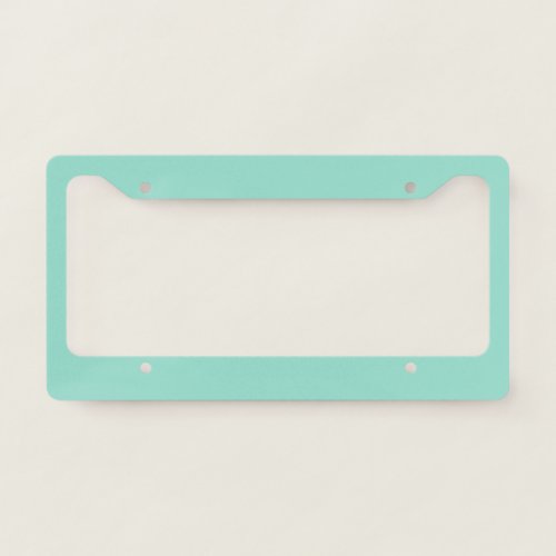 Beach Glass Aqua Solid Color 13_5412 License Plate Frame