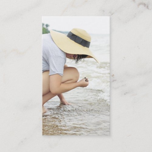 Beach Glass Hunting Business Cards