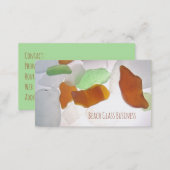 Beach Glass, Lake Michigan Colorful Sea Shards Business Card (Front/Back)