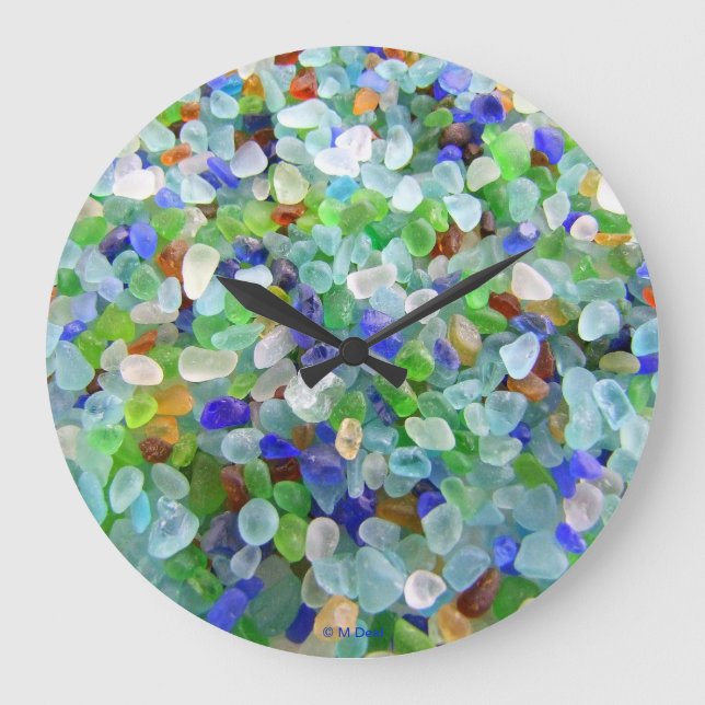 Beach Glass Large Clock (Front)