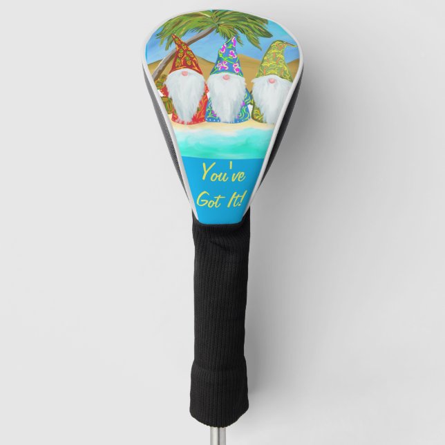 BEACH GNOMES       GOLF HEAD COVER (Front)