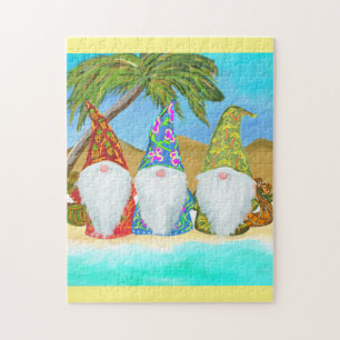 BEACH GNOMES JIGSAW PUZZLE